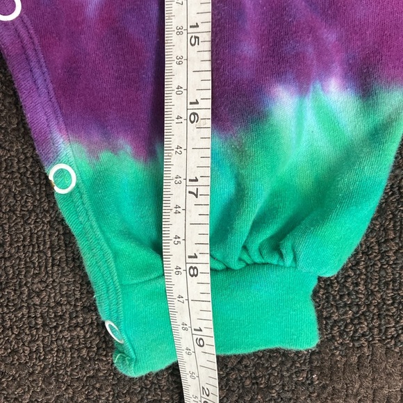 Vintage Baby Tie Dye One Piece Long Sleeve Cotton Jumpsuit Size 6 months Unisex - Picture 10 of 10